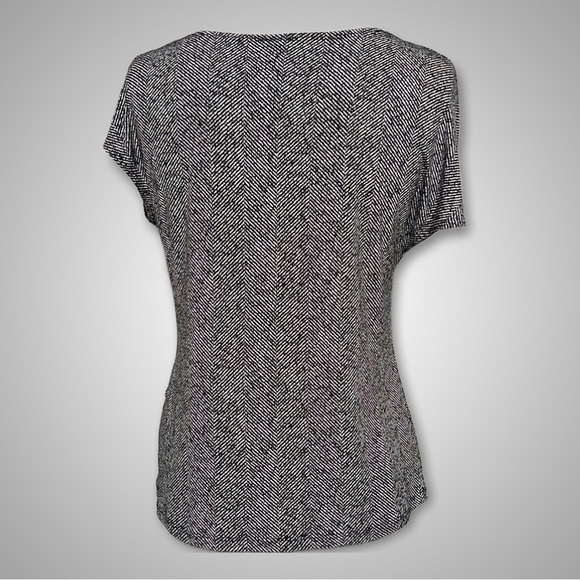 { Clara Sun Woo } - Asymmetrical Sleeve Top - Picture 2 of 4